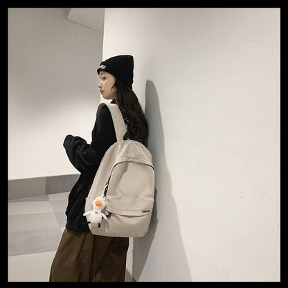 Ielgy Backpack Simple Large Capacity Travel Backpack Casual Japanese Student School Bag