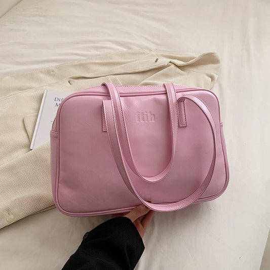 Ielgy High-End Commuter Large-Capacity Bag Fashionable All-Match One-Shoulder Portable Briefcase