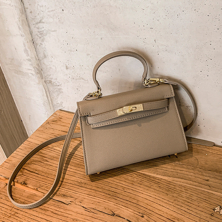 Ielgy Soft Leather Portable Fashionable All-Match Women's Shoulder Messenger Bag