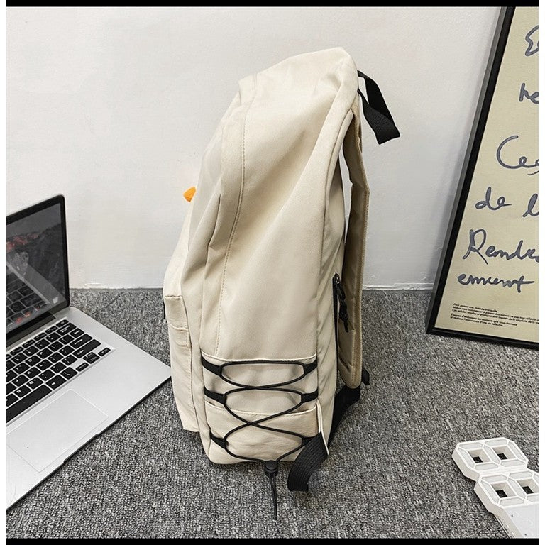Ielgy Backpack Simple Large Capacity Travel Backpack Casual Japanese Student School Bag