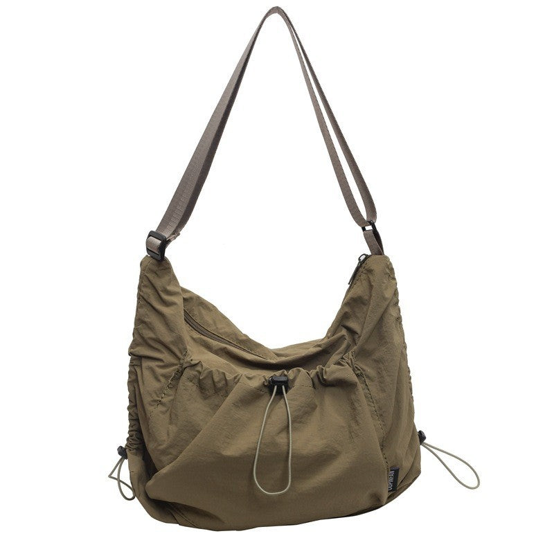 Ielgy Nylon Cloth Tote Bag Large Capacity Can Cross-Body All-Match One-Shoulder Class Com