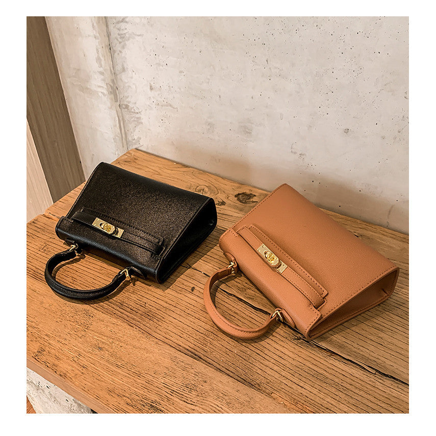 Ielgy Soft Leather Portable Fashionable All-Match Women's Shoulder Messenger Bag