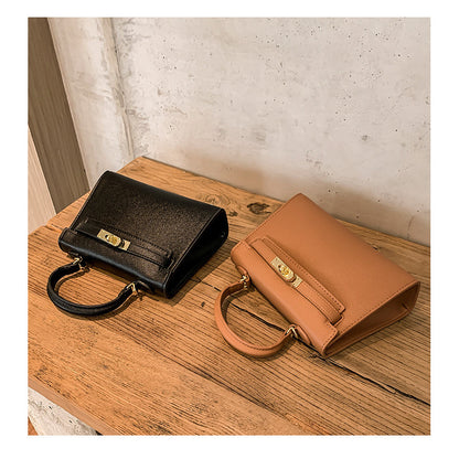 Ielgy Soft Leather Portable Fashionable All-Match Women's Shoulder Messenger Bag