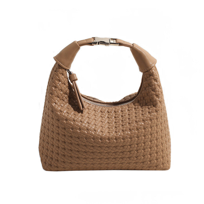 Ielgy Hand-Carry Fashion Pea Bag Simple Casual All-Match One-Shoulder High-End Cross-Body Female Bag