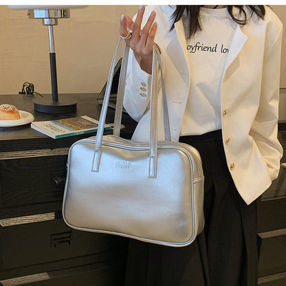 Ielgy High-End Commuter Large-Capacity Bag Fashionable All-Match One-Shoulder Portable Briefcase