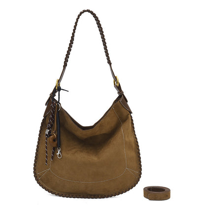 Ielgy Fashion Trendy Leopard Print Tote Bag Retro Casual One-Shoulder Large-Capacity Commuter Underarm Bag