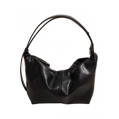 Ielgy Trendy Large-Capacity Korean Retro Fashion Dumpling Bag Casual One-Shoulder Diagonal Bag