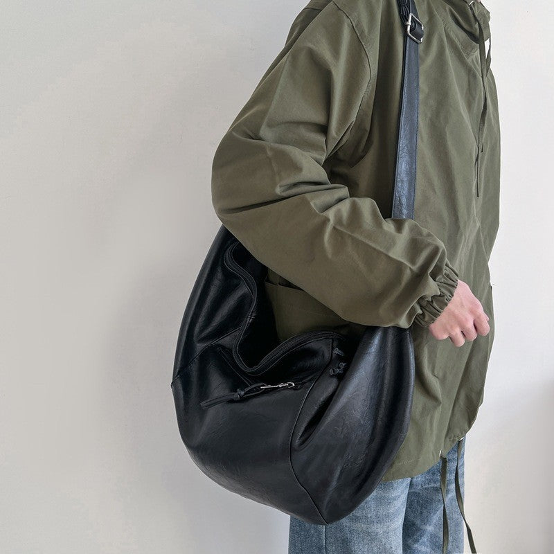 Ielgy Dumpling Bag Large Capacity Motorcycle Riding Bag Leisure