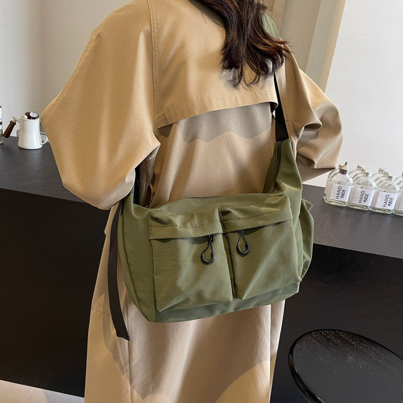 Ielgy Japanese Style Large-Capacity Commuter Messenger Bag Large-Capacity Student Casual Simple All @