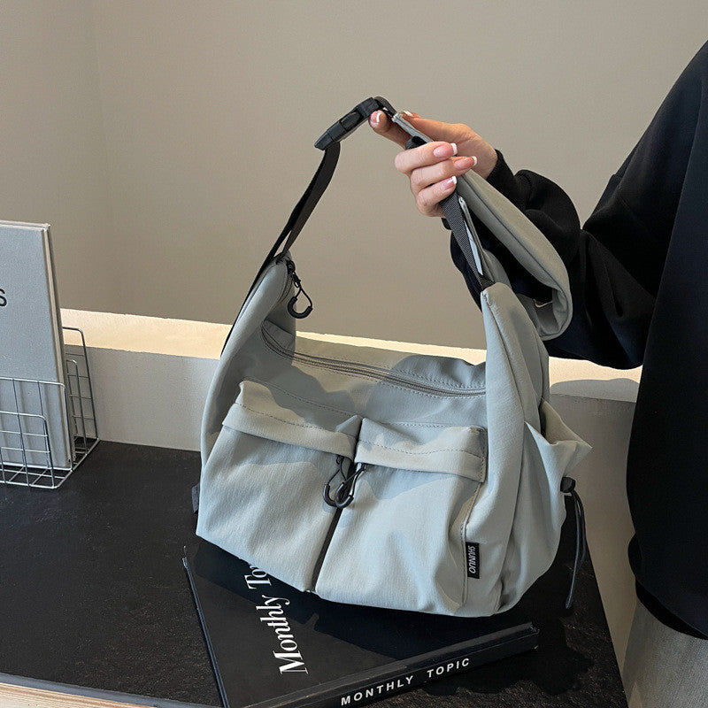 Ielgy Japanese Style Large-Capacity Commuter Messenger Bag Large-Capacity Student Casual Simple All @