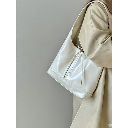 Ielgy Female Bag Korean Version Bowknot Large Capacity Tote Bag Portable Shoulder