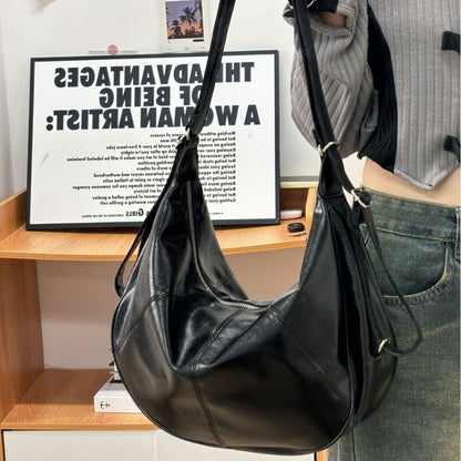 Ielgy Retro Dumpling Bag Large Capacity Fashion Commuter Tote Bag Niche High-End Messenger Bag