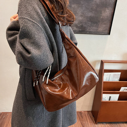 Ielgy Female Large-Capacity All-Match Lazy High-End Sense One-Shoulder Cross