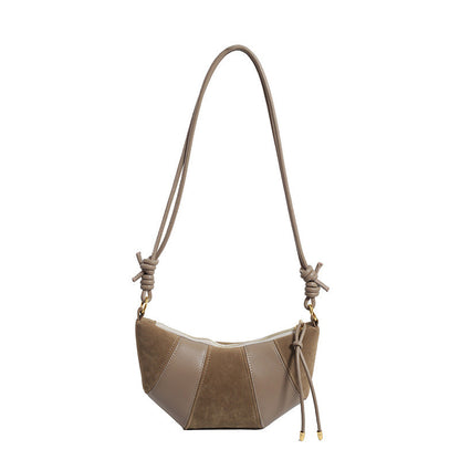 Ielgy Retro Niche High-End Frosted Dumpling Bag French One-Shoulder Messenger All-Match Commuter Croiss