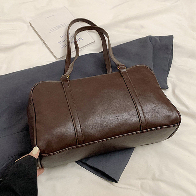Ielgy High-End Retro Pillow Bag All-Match Tote Bag Large Capacity One-Shoulder Armpit Bag
