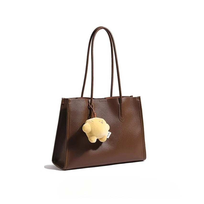 Ielgy Large Capacity Commuter Bag Retro Shoulder Tote Bag