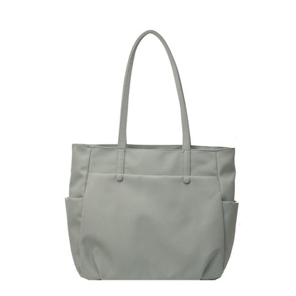 Ielgy Ladies Shoulder Bag Urban Commuter Large Capacity Tote Bag Lightweight Travel Simple Nylon Cloth Handbag