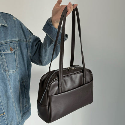 Ielgy Korean Version Large-Capacity One-Shoulder Ladies Retro Underarm Bag All-Match Large-Capacity Tote Bag