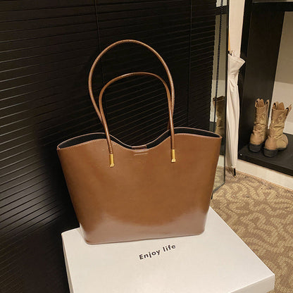 Ielgy High-End Sense Large-Capacity Ladies Shoulder Bag College Students Class Commuter To