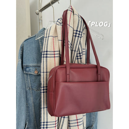 Ielgy Korean Version Large-Capacity One-Shoulder Ladies Retro Underarm Bag All-Match Large-Capacity Tote Bag