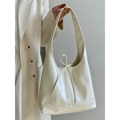 Ielgy Female Bag Korean Version Bowknot Large Capacity Tote Bag Portable Shoulder
