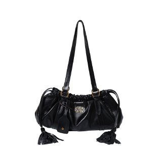 Ielgy Retro Large-Capacity Autumn Winter All-Match Casual Shoulder Bag Simple Work Commuter Tote Bag