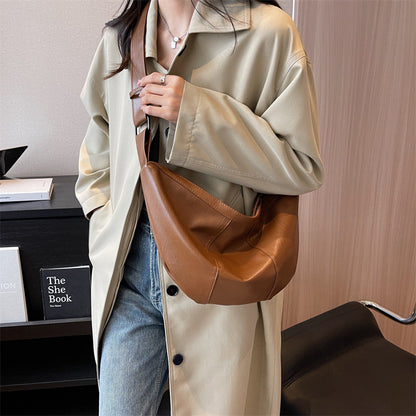 Ielgy Fashionable Large-Capacity Dumpling Bag All-Match Cool Shoulder Bag