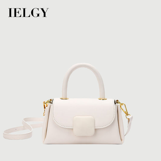 Ielgy All-Match Handbag Ladies Retro Simple Commuter Shoulder Messenger Bag