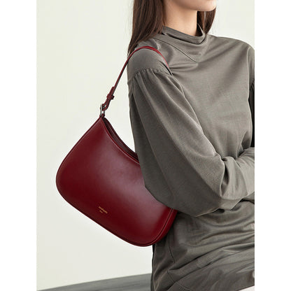 Ielgy One-Shoulder Underarm Baguette Bag Fashion Red Bridal Bag