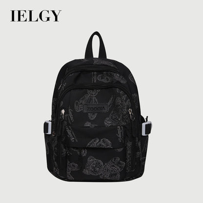 Ielgy Ladies Backpack Reflective Bear Casual Backpack College Student Travel Small Backpack
