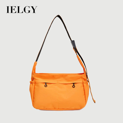 Ielgy Sunscreen Waterproof Lightweight Canvas Bag Multi-pocket Large Capacity Casual All-match One-shoulder Messenger Bag