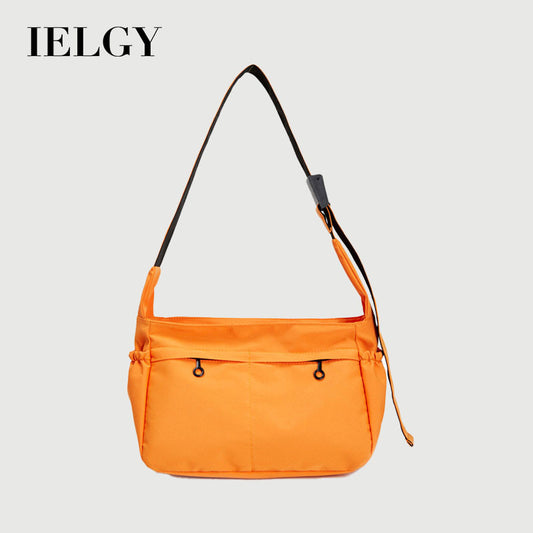 Ielgy Sunscreen Waterproof Lightweight Canvas Bag Multi-pocket Large Capacity Casual All-match One-shoulder Messenger Bag
