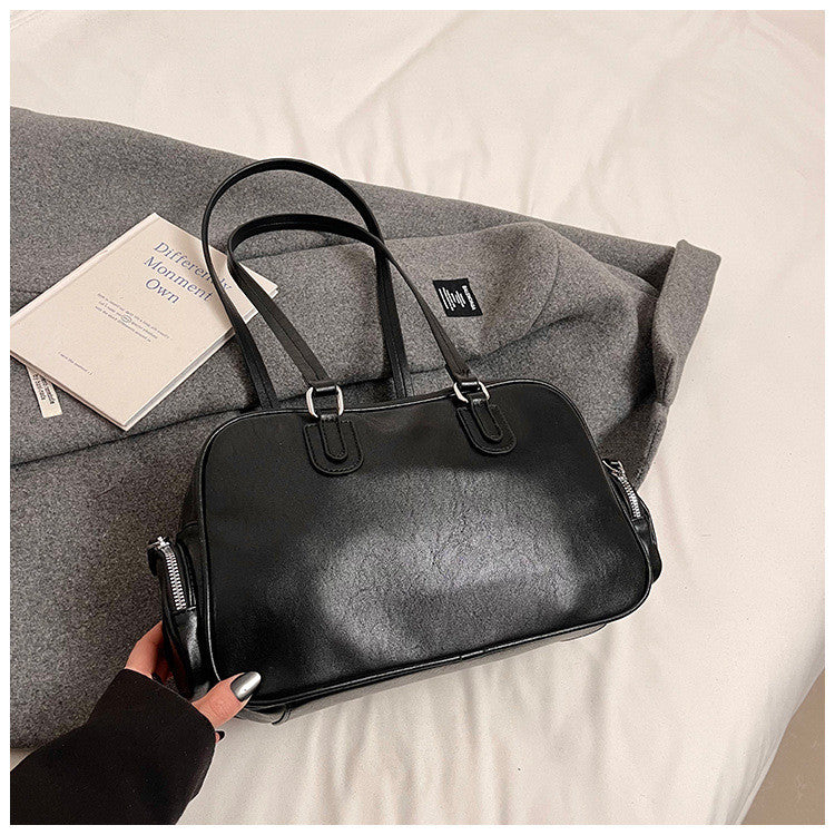 Ielgy High-End Retro Large-Capacity Autumn Winter All-Match One-Shoulder Underarm