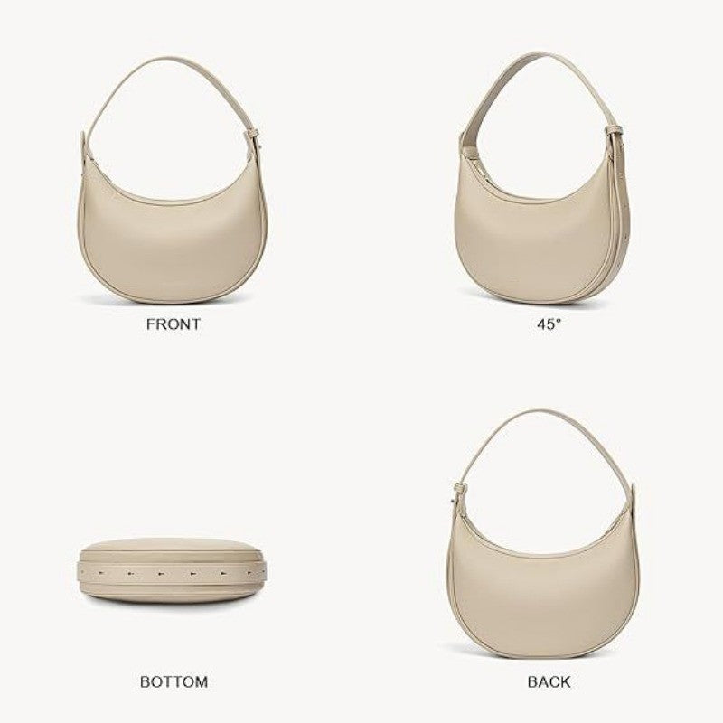 Ielgy Half Moon Bag Adjustable Portable Cross-body One-shoulder Crescent Bag