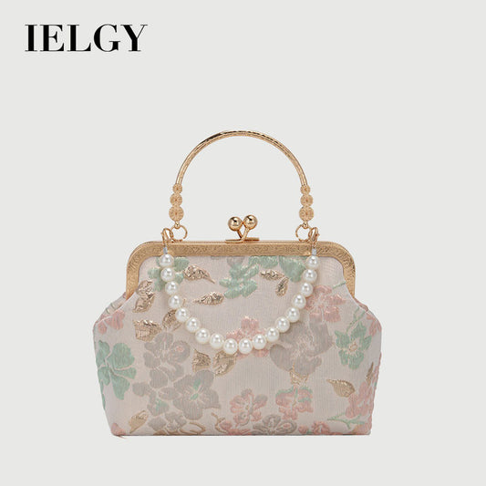 Ielgy Ladies Retro Temperament All-Match One-Shoulder Portable Cross-Body Ancient