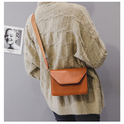 IELGY Shoulder Commuting Fashion Refreshing PU Plain Portable Woman's handbag All-match